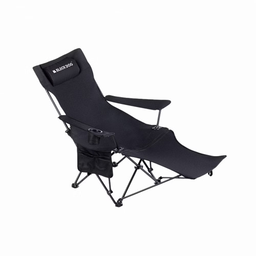 BLACKDOG 慢享 折疊躺椅(CBD2300JJ021) - 黑色 | 四檔調整 | 可拆卸腳托