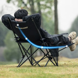 BLACKDOG 慢享 折疊躺椅(CBD2300JJ021) - 黑色 | 四檔調整 | 可拆卸腳托