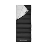 BLACKDOG 思眠 露營信封睡袋(CBD2450WS048) - 黑色(春秋款) | 全展開設計 | 可蓋可拼