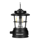 BLACKDOG 恆輝 復古露營燈(CBD2450ZM021) - 黑色 | 無極調光 | IPX4級防水
