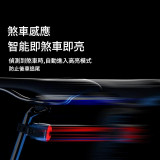 BLACKDOG 追光M1 單車尾燈(CBD2450ZM018) - 黑色 | 智能煞車感應 | 六種燈光模式