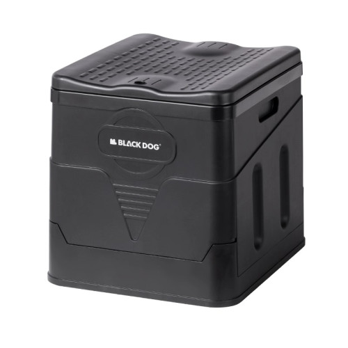 BLACKDOG 防臭摺疊馬桶(BD-SN23003) - 黑色 | 三步驟摺疊 | 穩固結構