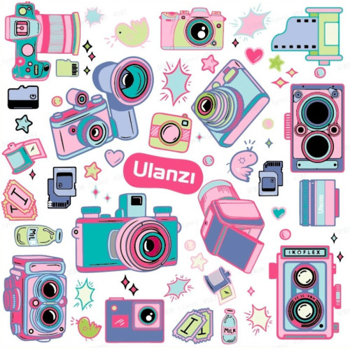 Ulanzi C069 45cm雙面印花相機魔術布 - 彩色相機 | 防刮防磕碰 | 貼牢固 | 香港行貨