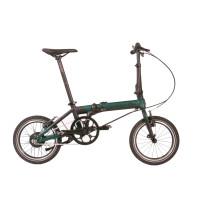 DAHON大行超輕電助力單車K-Feather 16" (KEA613RM)-綠色 | 一體式力矩中軸 | 可折疊 | 超輕車身 | 香港行貨 | 一年保養