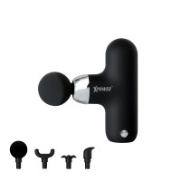 XPower MG13 超迷你肌肉按摩槍 - 黑色 | 超靜音設計 | 4種強度調較 | 香港行貨