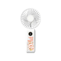 XPower × LuLu the Piggy F14 迷你2合1手提/座檯充電風扇 - 白色 | 90°自由調節角度 | 香港行貨