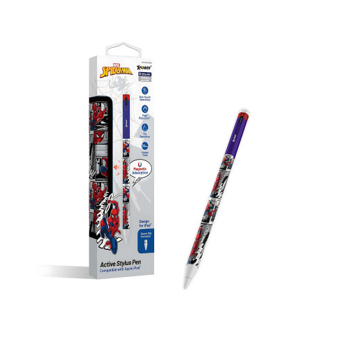 XPower × Marvel ST6 磁吸主動式觸控筆 (iPad 專用) - SPIDER-MAN | 傾斜書寫功能 | 自動睡眠功能 | 香港行貨