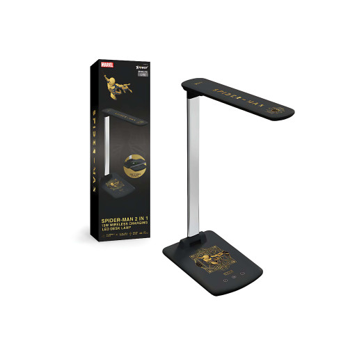 XPower × Marvel WDL7 2合1 15W無線充電LED枱燈 - SPIDER-MAN | 防閃爍護眼功能 | 多級亮度調節 | 香港行貨