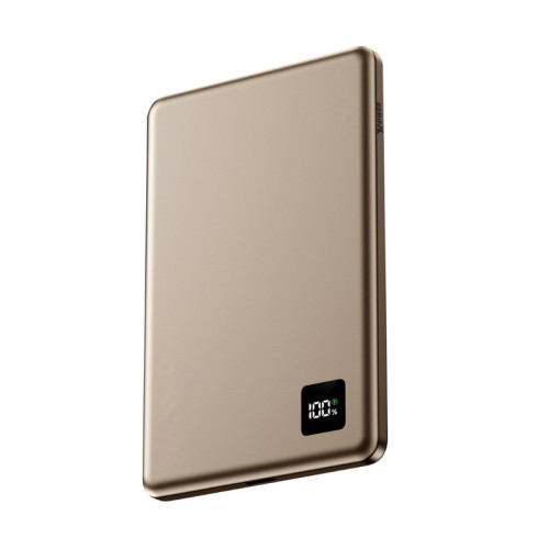 XPower M5K 3合1鋁合金數顯 5000mAh 外置充電器 - 沙漠金色 | PD3.0+15W磁吸無線 | 純鈷電池 | 香港行貨