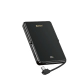 XPower M10K2 5合1鋅合金支架數顯 10000mAh 移動電源 - 黑色 | PD3.0+QI2 磁吸 | 玻璃強化鏡面 | 香港行貨
