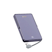 XPower M10K2 5合1鋅合金支架數顯 10000mAh 移動電源 - 紫色 | PD3.0+QI2 磁吸 | 玻璃強化鏡面 | 香港行貨