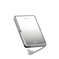 XPower M10K2 5合1鋅合金支架數顯 10000mAh 移動電源 - 銀色 | PD3.0+QI2 磁吸 | 玻璃強化鏡面 | 香港行貨