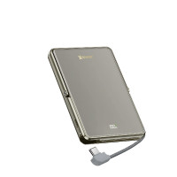 XPower M10K2 5合1鋅合金支架數顯 10000mAh 移動電源 - 鈦色 | PD3.0+QI2 磁吸 | 玻璃強化鏡面 | 香港行貨