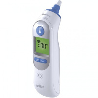 Braun 百靈牌 IRT6520 ThermoScan 7 紅外線耳溫槍 - 白色 | 預熱尖端 | ExacTemp定位技術 | 平行進口