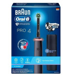 Braun Oral-B Pro 4 充電電動牙刷 - 黑色 | 敏感牙齒刷牙模式 | 360度控壓護齦小光環 | 香港行貨