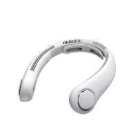 JisuLife Neck Fan Life4 便攜式掛頸風扇 - 灰色 | 貼合人體頸部曲線 | 5級強勁風力 | 香港行貨