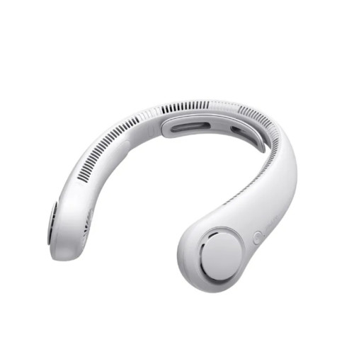 JisuLife Neck Fan Life4 便攜式掛頸風扇 - 灰色 | 貼合人體頸部曲線 | 5級強勁風力 | 香港行貨