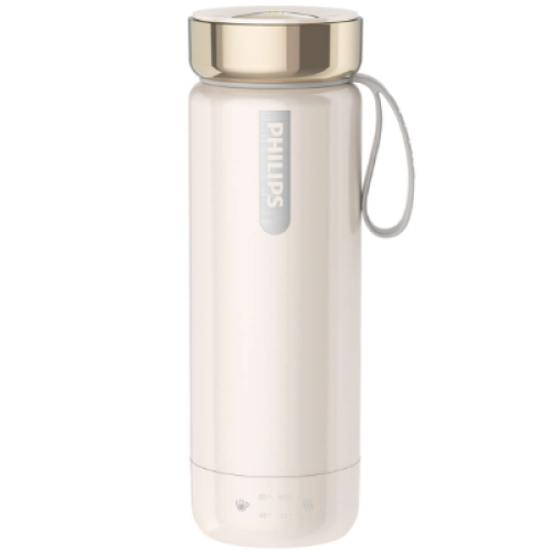 Philips AWP2769AP/97 GoZero 便攜電熱水樽 - 杏色 | 4重預設加熱溫度 | 8小時長效保溫 | 香港行貨