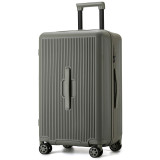 極簡·輕奢質感拉桿行李箱 - 綠色(28寸) | 乾濕分離袋 | 輕音萬向輪 | 立體深倉