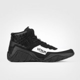 Venum Elite 摔角鞋-11 US | 黑/白 | 輕盈鞋面 | 低中幫設計 | 香港行貨