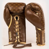 Venum Coco Monogram Pro 繫帶式拳擊手套-12 Oz | 灰棕 | 阿根廷納帕真皮表層 | 限量生產 | 香港行貨