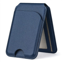 適用 iPhone MagSafe 磁吸卡包 - 藍色 | 卡夾手機支架二合一｜輕薄便攜 | 強力磁吸穩固