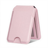 適用 iPhone MagSafe 磁吸卡包 - 粉金色 | 卡夾手機支架二合一｜輕薄便攜 | 強力磁吸穩固