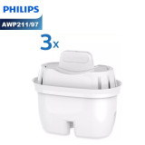Philips AWP211/97 濾水壺濾芯 - 三粒裝 |  Micro X-Clean 多重過濾系統 | AWP2935、AWP2937適用 | 香港行貨