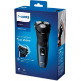 Philips S3134/51 3000系列 乾濕兩用電鬚刨 | 5向動態貼面刀頭 | PowerCut高效切剃系統 | 香港行貨