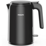 Philips HD9372/80 3000 系列 雙層防燙電熱水煲 - 黑色 | 360° 無線旋轉底座 | 兩種開啟角度 | 香港行貨