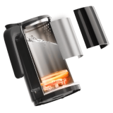 Philips HD9372/80 3000 系列 雙層防燙電熱水煲 - 黑色 | 360° 無線旋轉底座 | 兩種開啟角度 | 香港行貨