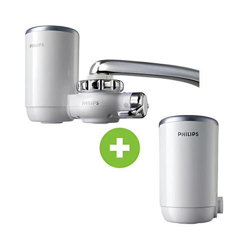 Philips WP3812 + WP3922 水龍頭濾水器+濾芯組合(一機兩芯套裝) | Micro X-Pure 濾網 | 香港行貨