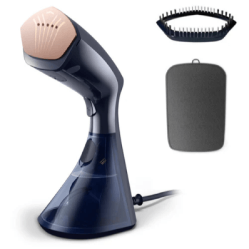 Philips GC810/26 8000系列 手提式蒸氣掛熨機 - 深藍色 | 兩段强勁蒸氣調節 | 智能導熱壓熨板 | 香港行貨