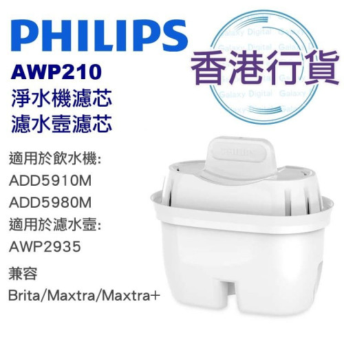 Philips AWP210/97 Mirco Pure 濾水壺濾芯 - 單粒裝 | Micro X-Clean 多重過濾系統 | 香港行貨
