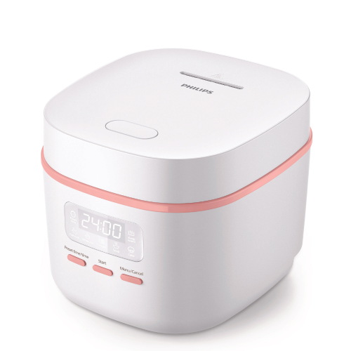 Philips HD3064/62 Series 3000 智能迷你電飯煲 - 白色 | 智能烹調曲線 | 雙感溫度感應器 | 香港行貨