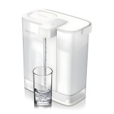 Philips AWP2980WH/97 輕攜電動濾水機 - 透明白 | Micro X-Clean 多重過濾 | 一按即出 | 香港行貨