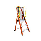 SMAAT SL120-103 單面纖維梯台 - 3級連平台(連梯網) | 防滑梯腳 | 護欄範圍提升 | 香港行貨