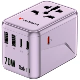 Verbatim GaN III 70W 通用旅行轉插 (UTA-09) | 紫色
