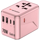 Verbatim GaN III 70W 通用旅行轉插 (UTA-09) | 粉紅色