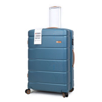 ITQH Q08 ABS硬殼萬向輪拉桿行李箱- 20寸藍色 | TSA海關鎖密碼箱