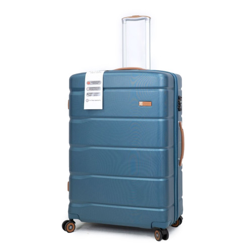 ITQH Q08 ABS硬殼萬向輪拉桿行李箱- 25寸藍色 | TSA海關鎖密碼箱