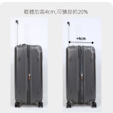 ITQH Q10 ABS硬殼萬向輪拉桿行李箱- 29寸灰色 | TSA海關鎖密碼箱