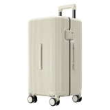 Simon Prince 超大容量拉桿行李箱 - 白色(28寸) | 雙層防爆拉鏈 | 可拆卸髒衣袋