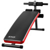 SND 可摺疊腹肌訓練仰臥健身椅 - 黑紅色 | 250kg負重 | 多檔調節