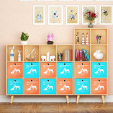 簡約方格儲物木櫃-白色16格（120*29*120cm） | 16mm厚板 | 全四邊精細封邊