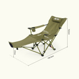 可調式摺疊躺椅-綠色 | 快拆腳托 | 床椅兩用 | 四檔調節 | 240公斤高承重
