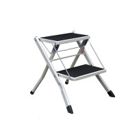 鐵盤二步梯凳-白色 | 登高梯 | 小巧輕薄 | 120KG承重
