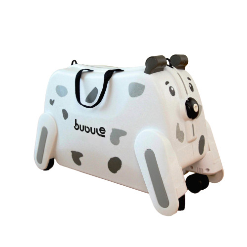 兒童行李箱19寸-斑點狗款 | 可騎乘可坐 | 環保PP材質 | 抗壓抗衝擊 | 輕便易攜帶