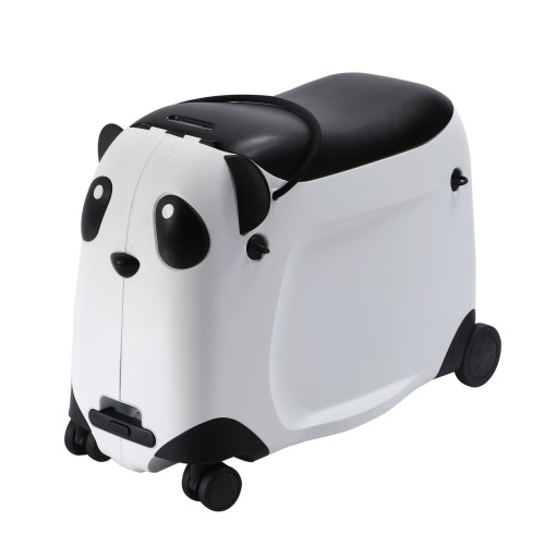 萌趣兒童行李箱21寸-黑色 | 甄選PP材質 | 抗壓耐摔 | 承重力強 | 一箱多用