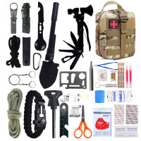 戶外露營緊急求生工具套裝 | 含多功能斧頭錘